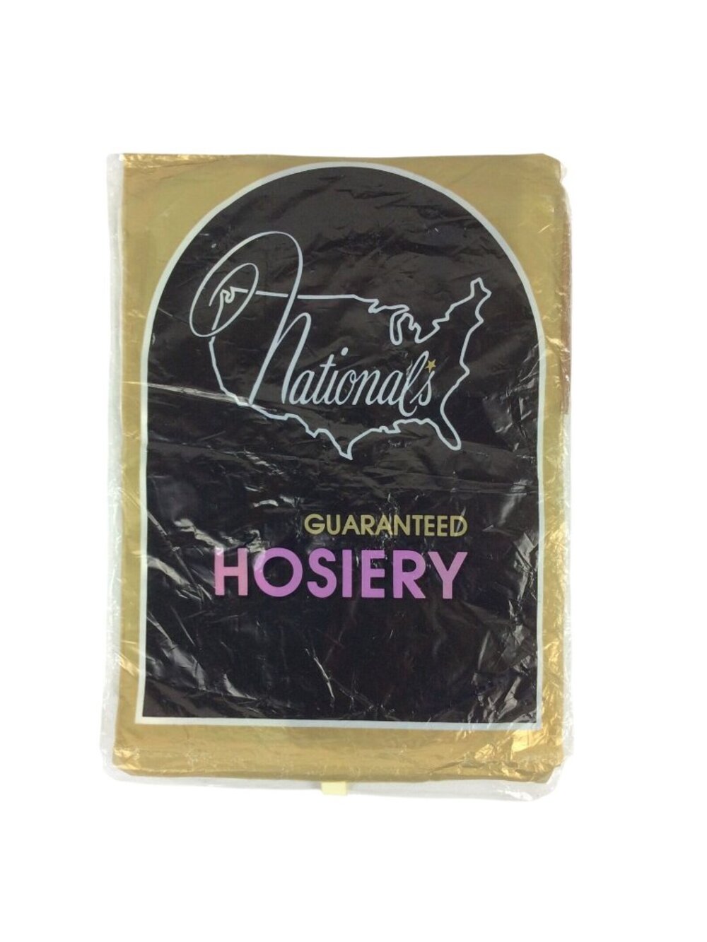 Nationals Guaranteed Hosiery Thigh Highs Size B Medium Nude Beige Nylon Vintage